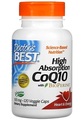 Коэнзим Q10 100 мг и биоперин Doctor's Best High Absorption CoQ10 with BioPerine, 120 вегетарианских капсул