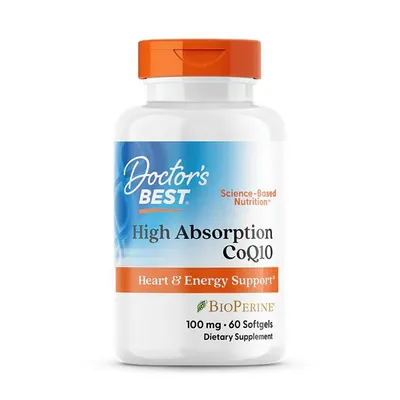Коензим Q10 100 мг та біоперин Doctor's Best High Absorption CoQ10