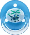 Пустушка силіконова Baby-Nova 26366LL/26360LL кругла з малюнком та кільцем (без упаковки) 0-18 місяців, 1 шт