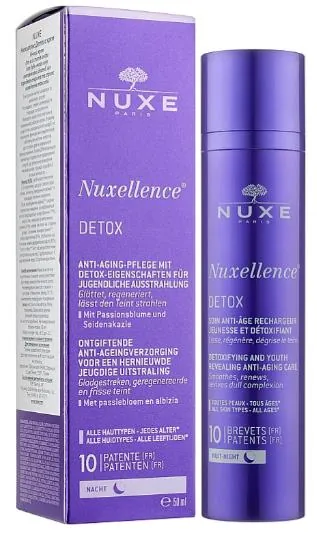 Крем для обличчя Nuxe Nuxellence Detox нічний антивіковий, 50 мл