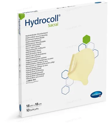 Пов'язка гідроколоїдна Hydrocoll Sacral 18 см х 18 см, 10 штук