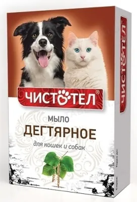 Чистотіл Мило дігтярне для кішок і собак, 80 г