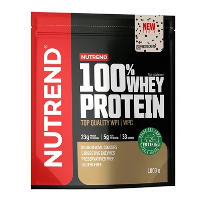 Протеїн сироватковий змішаний Nutrend 100% Whey Protein печиво-крем, 1 кг