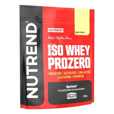 Протеїн сироватковий ізолят Nutrend Iso Whey Prozero ванільний пудинг, 500 г