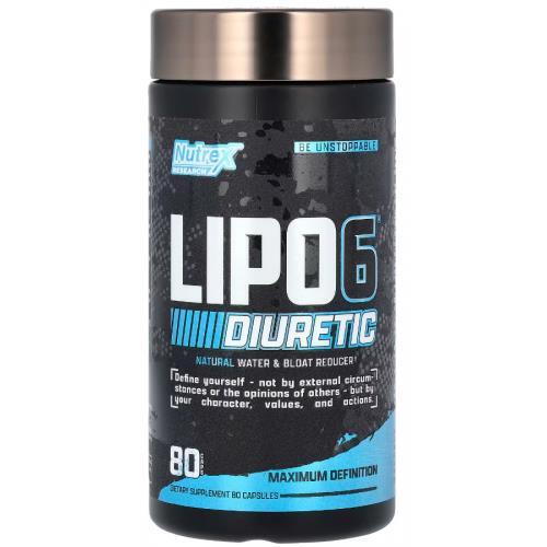 Комплекс для баланса жидкости в организме Nutrex Research Lipo-6 Diuretic, 80 капсул
