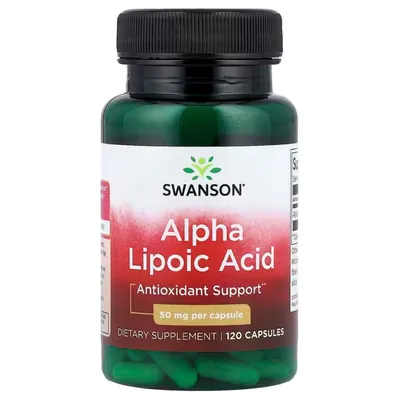Альфа-ліпоєва кислота Swanson Alpha Lipoic Acid 50 мг капсули №120