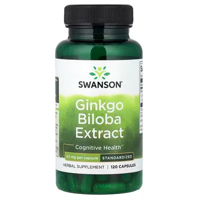 Гінкго білоба Swanson Ginkgo Biloba Extract 60 мг, 120 капсул