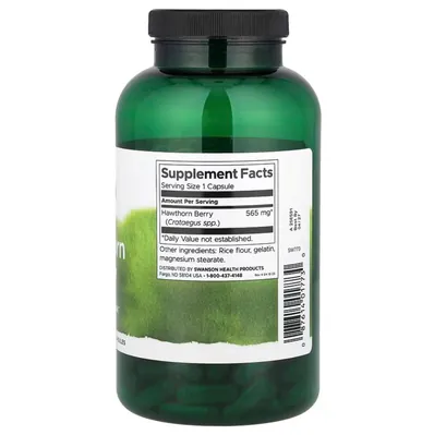 Глоду ягоди Swanson Hawthorn Berry 565 мг, 250 капсул