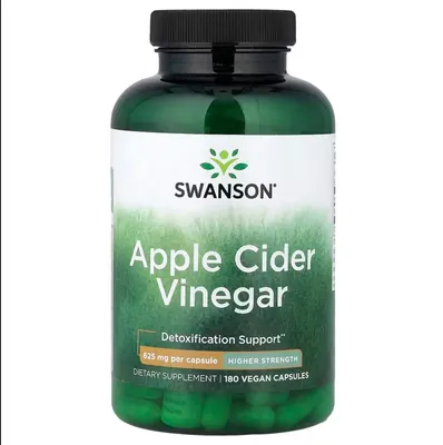 Яблучний оцет Swanson Apple Cider Vinegar 625 мг, 180 капсул