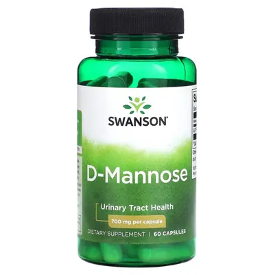 D-манноза Swanson D-Mannose 700 мг, 60 капсул