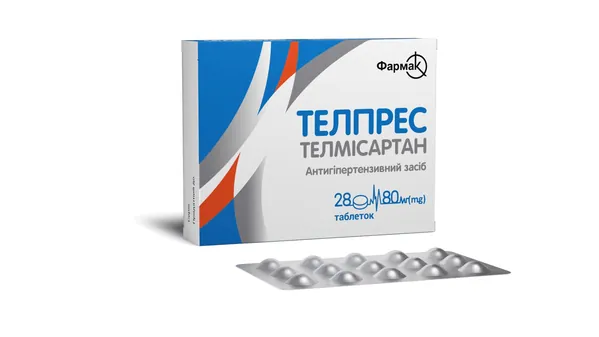 Телпрес таблетки по 80 мг №28 (14х2)