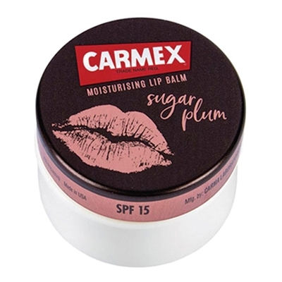 Бальзам для губ Carmex SPF15 Сахарная Слива, 7,5 г баночка