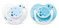 Пустушка силіконова Philips Avent Classic Нічна SCF176/18 ортодонтична, 0-6 місяців, 2 шт