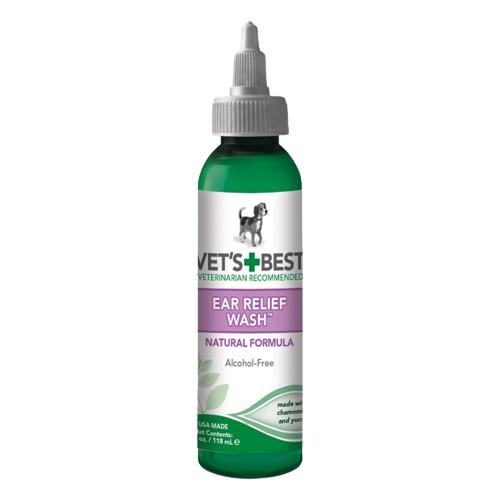Средство для очистки ушей собак Vet's Best Ear Relief Wash, 118 мл