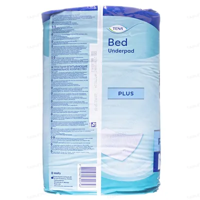 Пелюшки Tena Bed Underpad Plus одноразові поглинаючі 60 x 60 см, 30 шт
