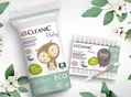 Ватні палочки Cleanic Baby Eco дитячі, коробка, 60 шт