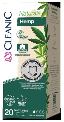 Прокладки ежедневные Cleanic Naturals Hemp, 20 шт