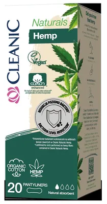 Прокладки щоденні Cleanic Naturals Hemp, 20 шт