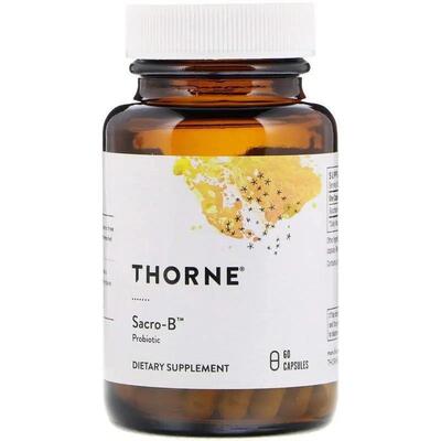 Сахаромицеты буларди Thorne Research Sacro-B Probiotic, 60 капсул