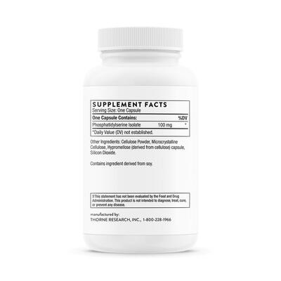 Фосфатидилсерин Thorne Research Phosphatidylserine (Iso-Phos), 60 капсул