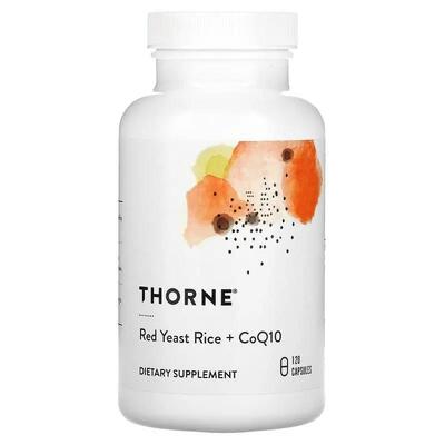 Красный дрожжевой рис с коэнзимом Thorne Research Red Yeast Rice + CoQ10, 120 капсул