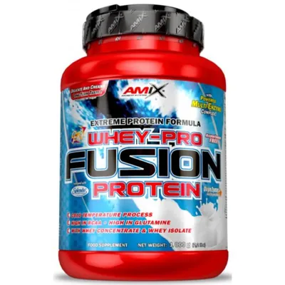 Протеїн сироватковий змішаний Amix Nutrition Whey-Pro FUSION Protein арахіс-шоколад-карамель, 1000 г