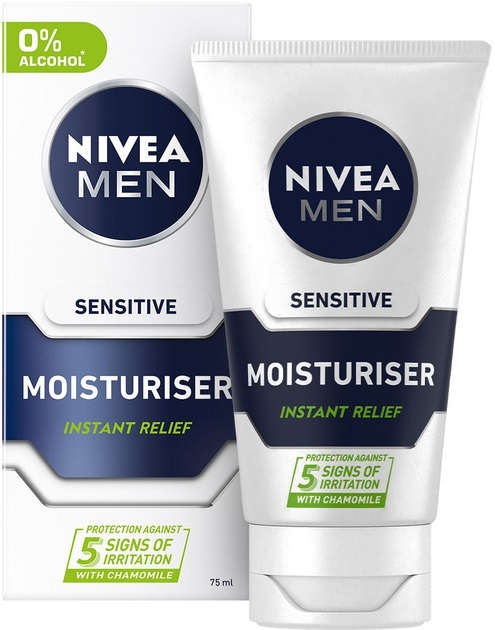 Крем-бальзам після гоління Nivea Men заспокійливий для чутливої шкіри, без вмісту спирту, 75 мл