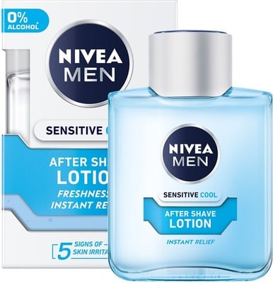 Лосьон после бритья Nivea Men охлаждающий для чувствительной кожи, без содержания спирта, 100 мл