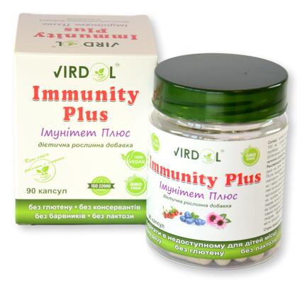 Иммунитет Плюс Virdol Immunity Plus капсулы 550 мг №90