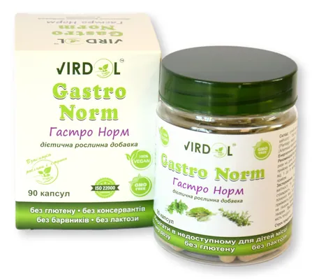 Гастро – Норм Virdol Gastro – Norm капсули 550 мг №90