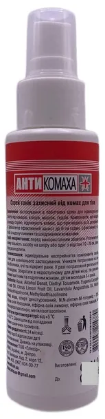 Тонік для тіла Elixir Антикомаха захисний від комах, 100 мл