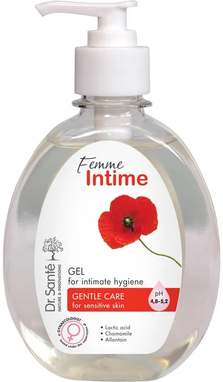Гель для інтимної гігієни Dr.Sante Femme Intime Ніжний догляд для чутливої шкіри, 230 мл