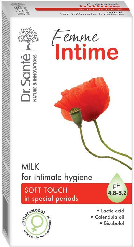 Молочко для интимной гигиены Dr.Sante Femme Intime Мягкое прикосновение для чувствительной кожи, 230 мл