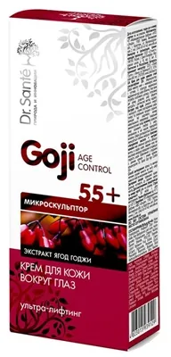Крем для контуру очей Dr.Sante Goji Age Control ультра-ліфтинг c колагеном 55+, 15 мл