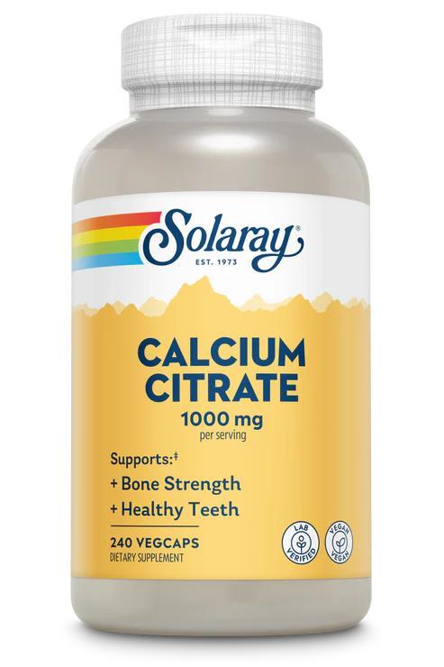 Кальция Цитрат Solaray Calcium Citrate 1000 мг, 240 капсул