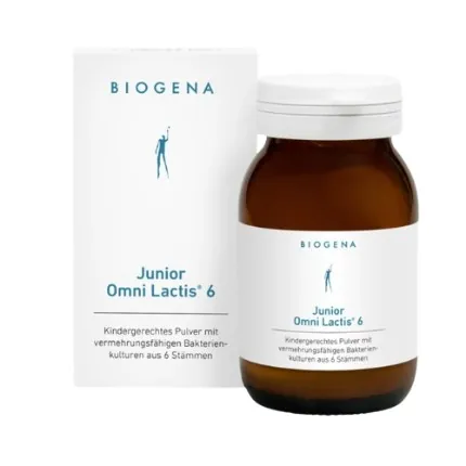 Комплекс лакто- та біфідобактерій для дітей Biogena Junior Omni Lactis 6 у формі порошку, 60 г, 30 порцій