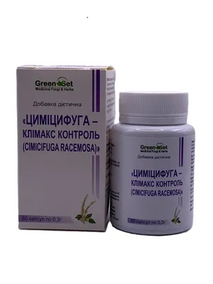Циміцифуга GreenSet, 60 капсул
