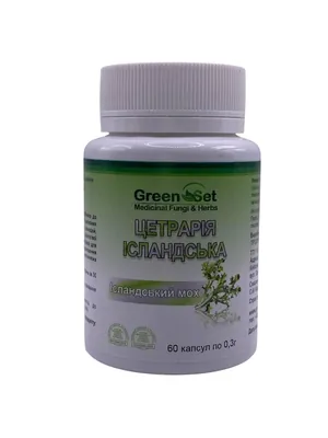 Ісландський мох GreenSet, 60 капсул