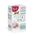Корм вологий для кішок Optimeal Adult Cats з ягнятком та овочами, 340 г (4х85 г)