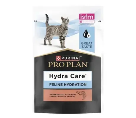 Корм вологий Purina Pro Plan Hydra Сare для котів додатковий для збільшення споживання води лосось, 75 г х 10