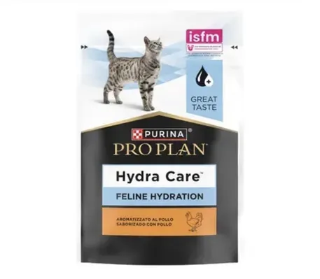 Корм вологий Purina Pro Plan Hydra Сare для котів додатковий для збільшення споживання води курка, 75 г х 10