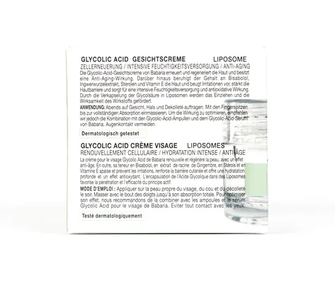 Крем для обличчя Babaria Glycolic Acid з гліколевою кислотою для регенерації шкіри нічний, 50 мл