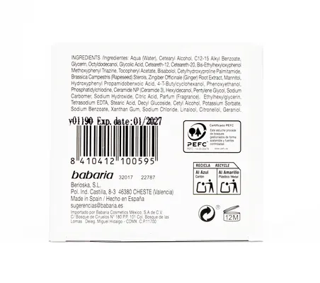 Крем для обличчя Babaria Glycolic Acid з гліколевою кислотою для регенерації шкіри нічний, 50 мл