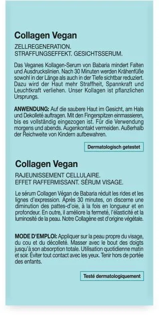 Сироватка для обличчя Babaria Collagen Vegan з рослинним колагеном, 30 мл