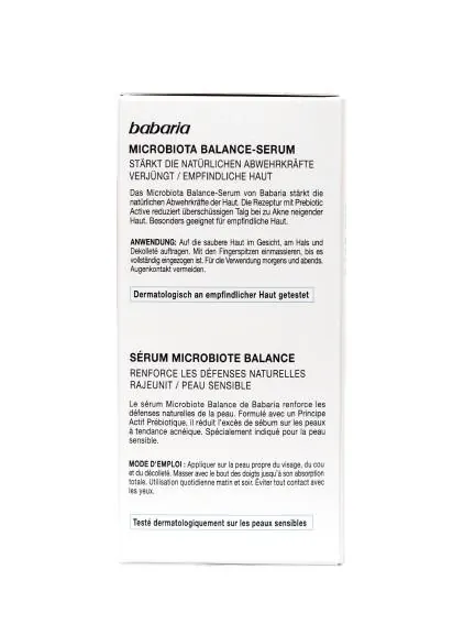 Сиворотка для обличчя Babaria Microbiota Balance, 30 мл