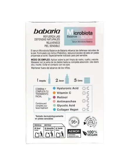 Сиворотка для обличчя Babaria Microbiota Balance, 30 мл