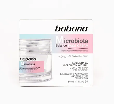 Крем для обличчя Babaria Microbiota Balance для чутливої шкіри, 50 мл