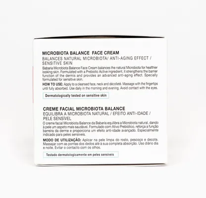 Крем для обличчя Babaria Microbiota Balance для чутливої шкіри, 50 мл
