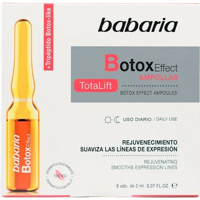 Ампули Babaria LiftingEffect для зрілої шкіри з ефектом ліфтингу, 5 штук по 2 мл