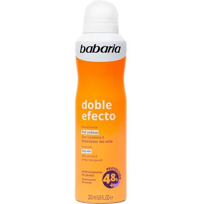 Дезодорант-антиперспірант спрей Babaria Doble Efecto 48h шовковиста шкіра з вітаміном E, 200 мл